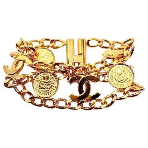 vintage chanel logo bracelet|vintage chanel bracelets for sale.